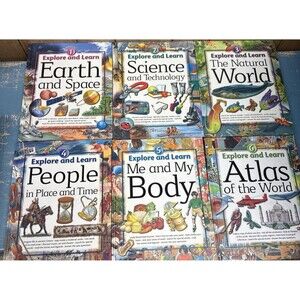 Southwestern Explore and Learn Volume 1-6 Homeschool Hardcover Books Atlas Body